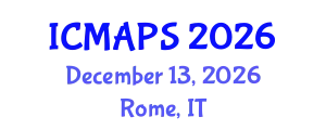 International Conference on Mathematical and Physical Sciences (ICMAPS) December 13, 2026 - Rome, Italy