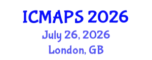 International Conference on Mathematical and Physical Sciences (ICMAPS) July 26, 2026 - London, United Kingdom