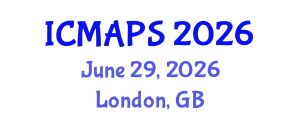 International Conference on Mathematical and Physical Sciences (ICMAPS) June 29, 2026 - London, United Kingdom