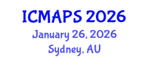 International Conference on Mathematical and Physical Sciences (ICMAPS) January 26, 2026 - Sydney, Australia