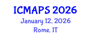 International Conference on Mathematical and Physical Sciences (ICMAPS) January 12, 2026 - Rome, Italy