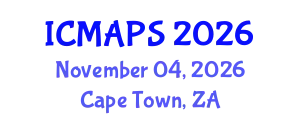International Conference on Mathematical and Physical Sciences (ICMAPS) November 04, 2026 - Cape Town, South Africa