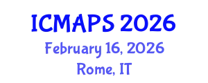 International Conference on Mathematical and Physical Sciences (ICMAPS) February 16, 2026 - Rome, Italy