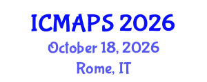 International Conference on Mathematical and Physical Sciences (ICMAPS) October 18, 2026 - Rome, Italy
