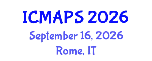 International Conference on Mathematical and Physical Sciences (ICMAPS) September 16, 2026 - Rome, Italy