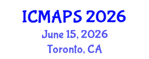 International Conference on Mathematical and Physical Sciences (ICMAPS) June 15, 2026 - Toronto, Canada