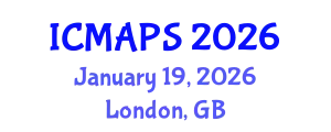 International Conference on Mathematical and Physical Sciences (ICMAPS) January 19, 2026 - London, United Kingdom