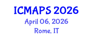 International Conference on Mathematical and Physical Sciences (ICMAPS) April 06, 2026 - Rome, Italy