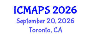 International Conference on Mathematical and Physical Sciences (ICMAPS) September 20, 2026 - Toronto, Canada