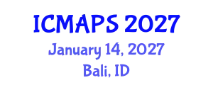 International Conference on Mathematical and Physical Sciences (ICMAPS) January 14, 2027 - Bali, Indonesia