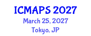 International Conference on Mathematical and Physical Sciences (ICMAPS) March 25, 2027 - Tokyo, Japan