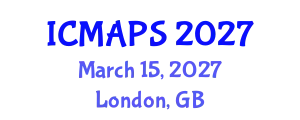 International Conference on Mathematical and Physical Sciences (ICMAPS) March 15, 2027 - London, United Kingdom