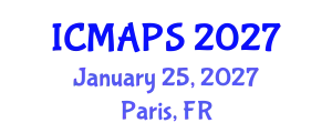 International Conference on Mathematical and Physical Sciences (ICMAPS) January 25, 2027 - Paris, France
