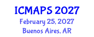 International Conference on Mathematical and Physical Sciences (ICMAPS) February 25, 2027 - Buenos Aires, Argentina