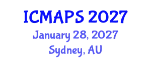 International Conference on Mathematical and Physical Sciences (ICMAPS) January 28, 2027 - Sydney, Australia