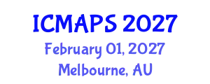 International Conference on Mathematical and Physical Sciences (ICMAPS) February 01, 2027 - Melbourne, Australia