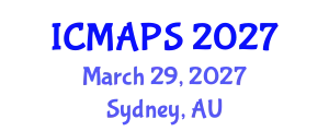 International Conference on Mathematical and Physical Sciences (ICMAPS) March 29, 2027 - Sydney, Australia