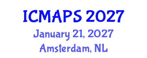 International Conference on Mathematical and Physical Sciences (ICMAPS) January 21, 2027 - Amsterdam, Netherlands