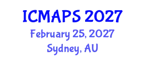 International Conference on Mathematical and Physical Sciences (ICMAPS) February 25, 2027 - Sydney, Australia
