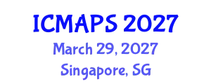 International Conference on Mathematical and Physical Sciences (ICMAPS) March 29, 2027 - Singapore, Singapore