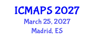 International Conference on Mathematical and Physical Sciences (ICMAPS) March 25, 2027 - Madrid, Spain