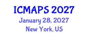 International Conference on Mathematical and Physical Sciences (ICMAPS) January 28, 2027 - New York, United States