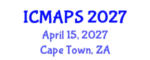 International Conference on Mathematical and Physical Sciences (ICMAPS) April 15, 2027 - Cape Town, South Africa