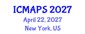 International Conference on Mathematical and Physical Sciences (ICMAPS) April 22, 2027 - New York, United States