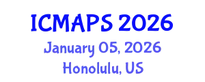 International Conference on Mathematical and Physical Sciences (ICMAPS) January 05, 2026 - Honolulu, United States