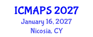 International Conference on Mathematical and Physical Sciences (ICMAPS) January 16, 2027 - Nicosia, Cyprus