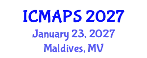 International Conference on Mathematical and Physical Sciences (ICMAPS) January 23, 2027 - Maldives, Maldives