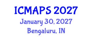International Conference on Mathematical and Physical Sciences (ICMAPS) January 30, 2027 - Bengaluru, India
