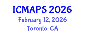 International Conference on Mathematical and Physical Sciences (ICMAPS) February 12, 2026 - Toronto, Canada
