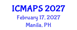 International Conference on Mathematical and Physical Sciences (ICMAPS) February 17, 2027 - Manila, Philippines
