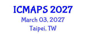 International Conference on Mathematical and Physical Sciences (ICMAPS) March 03, 2027 - Taipei, Taiwan