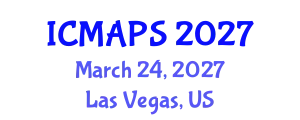 International Conference on Mathematical and Physical Sciences (ICMAPS) March 24, 2027 - Las Vegas, United States