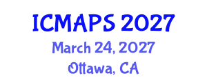 International Conference on Mathematical and Physical Sciences (ICMAPS) March 24, 2027 - Ottawa, Canada