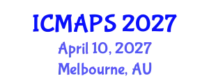 International Conference on Mathematical and Physical Sciences (ICMAPS) April 10, 2027 - Melbourne, Australia