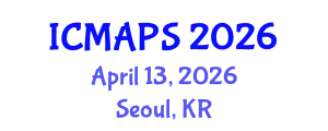 International Conference on Mathematical and Physical Sciences (ICMAPS) April 13, 2026 - Seoul, Republic of Korea