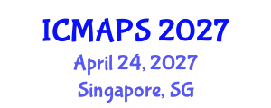 International Conference on Mathematical and Physical Sciences (ICMAPS) April 24, 2027 - Singapore, Singapore