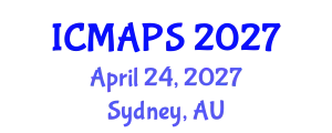 International Conference on Mathematical and Physical Sciences (ICMAPS) April 24, 2027 - Sydney, Australia