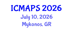 International Conference on Mathematical and Physical Sciences (ICMAPS) July 10, 2026 - Mykonos, Greece