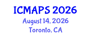 International Conference on Mathematical and Physical Sciences (ICMAPS) August 14, 2026 - Toronto, Canada