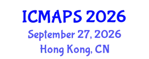 International Conference on Mathematical and Physical Sciences (ICMAPS) September 27, 2026 - Hong Kong, China