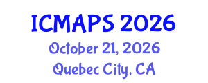 International Conference on Mathematical and Physical Sciences (ICMAPS) October 21, 2026 - Quebec City, Canada