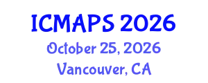 International Conference on Mathematical and Physical Sciences (ICMAPS) October 25, 2026 - Vancouver, Canada