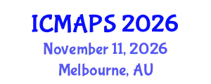 International Conference on Mathematical and Physical Sciences (ICMAPS) November 11, 2026 - Melbourne, Australia