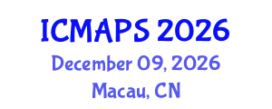 International Conference on Mathematical and Physical Sciences (ICMAPS) December 09, 2026 - Macau, China