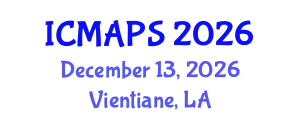 International Conference on Mathematical and Physical Sciences (ICMAPS) December 13, 2026 - Vientiane, Laos