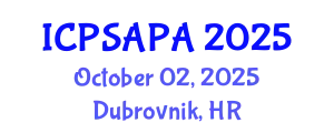 International Conference on Political Sciences and Policy Analysis (ICPSAPA) October 02, 2025 - Dubrovnik, Croatia
